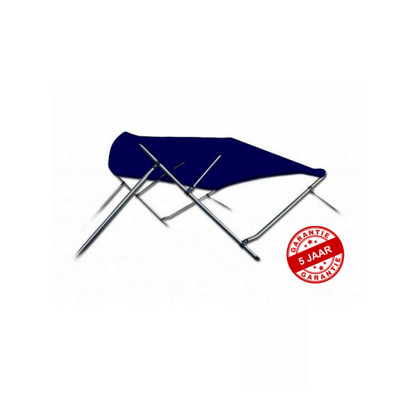 Navishade Biminitop, Aluminium, 3 boog, H91-B137-152, Blauw