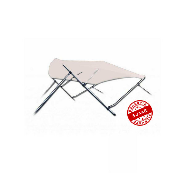 Navishade Biminitop, Aluminium, 3 boog, H91-B137-152, Beige