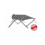 Navishade Biminitop, Aluminium, 3 boog, H91-B185-198, Donker Grijs