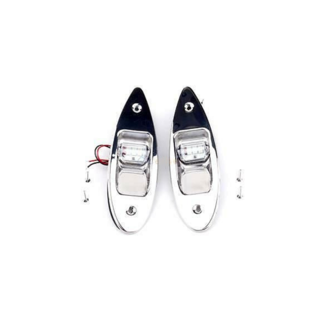 LED Rompbevestiging Navigatielamp RVS - Set