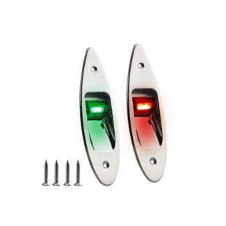 LED Rompbevestiging Navigatielamp RVS - Set LED Rompbevestiging Navigatielamp RVS - Set