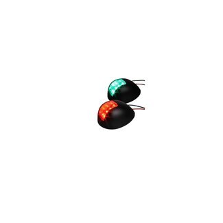 LED Navigatieverlichting Groen/Rood – Zwart Kunststof – Zijmontage LED Navigatieverlichting Groen/Rood – Zwart Kunststof – Zijmontage