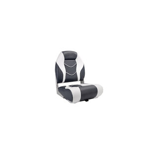 TM High Back Folding Bootstoel | Wit/Steenkool Grijs | Opklapbaar & Duurzaam