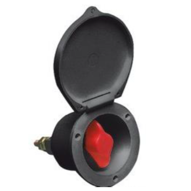 Hoofdschakelaar inbouw zwart 12V 280 amp