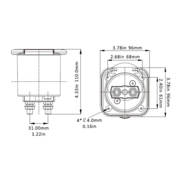 Sea Flow accuschakelaar wit