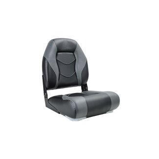 TM High Back Folding Bootstoel | Zwart/Steenkool Grijs | Opklapbaar & Duurzaam