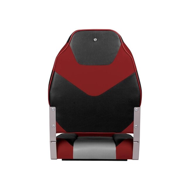 TM High Back Bootstoel | Grijs/Steenkool/Rood | Comfortabel & Duurzaam