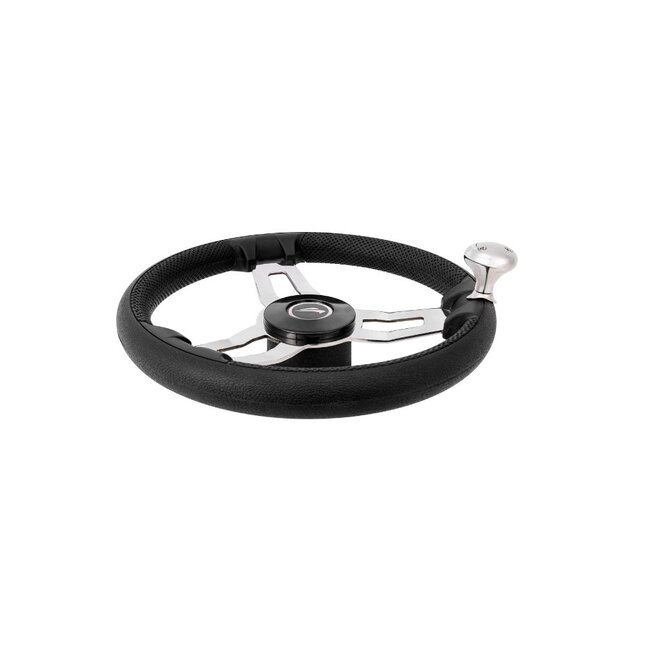TM Stuurwiel Pu Foam Sport met knop 35CM