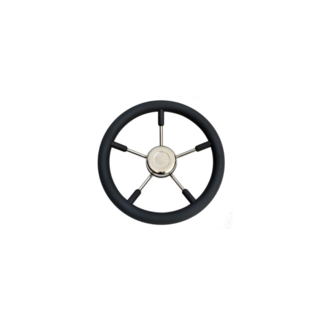 TM Stuurwiel RVS316 Zwart 70cm