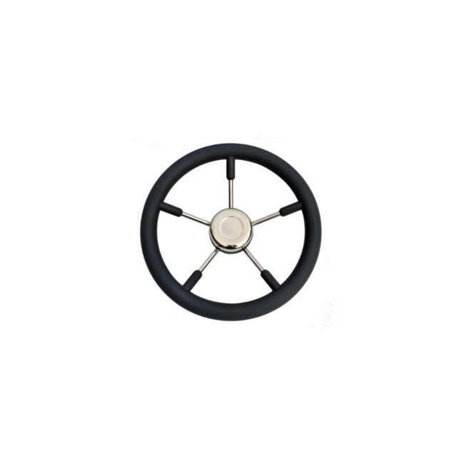 TM Stuurwiel RVS316 Zwart 70cm
