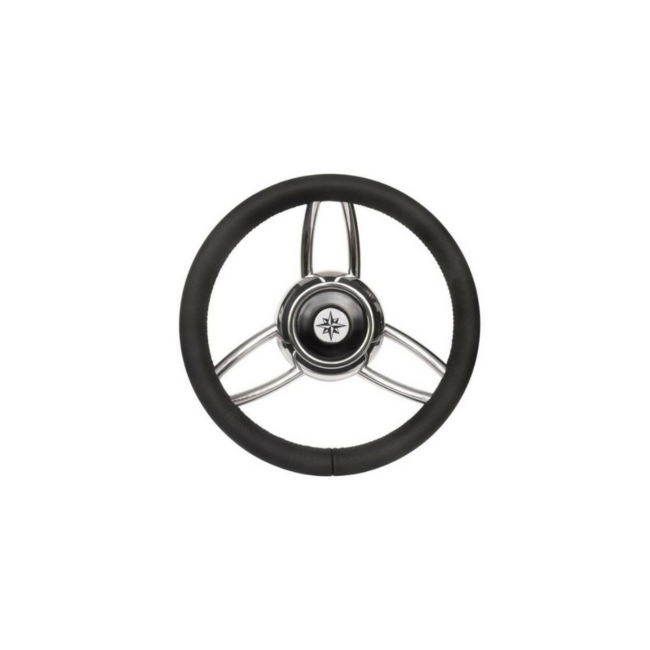 Savoretti Stuurwiel T26B/35 - Zwart - RVS - 35 cm