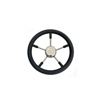 Savoretti Stuurwiel T9B/45 - Zwart/SS - 45 cm