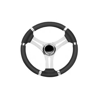 Savoretti Stuurwiel T18RB/35 - Zwart/RVS - 35 cm