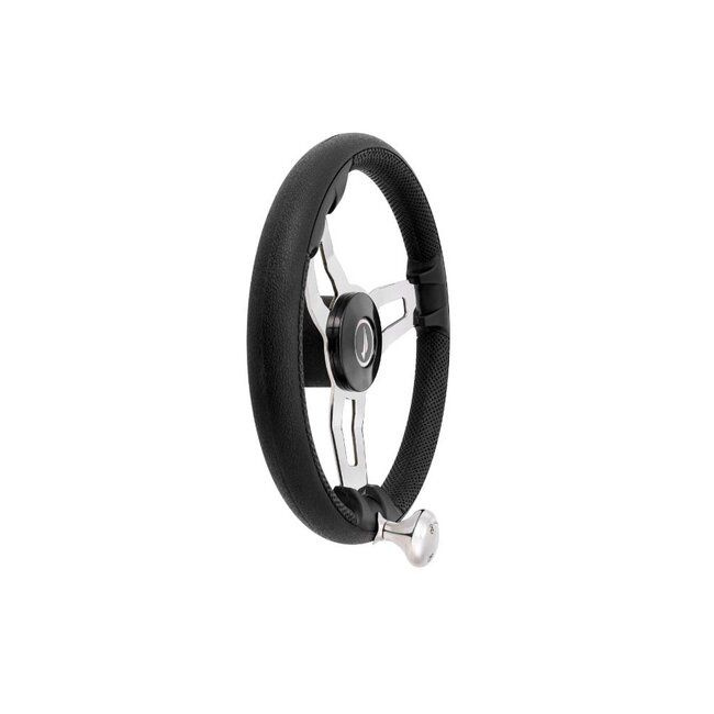 TM Stuurwiel Pu Foam Sport met knop 35CM