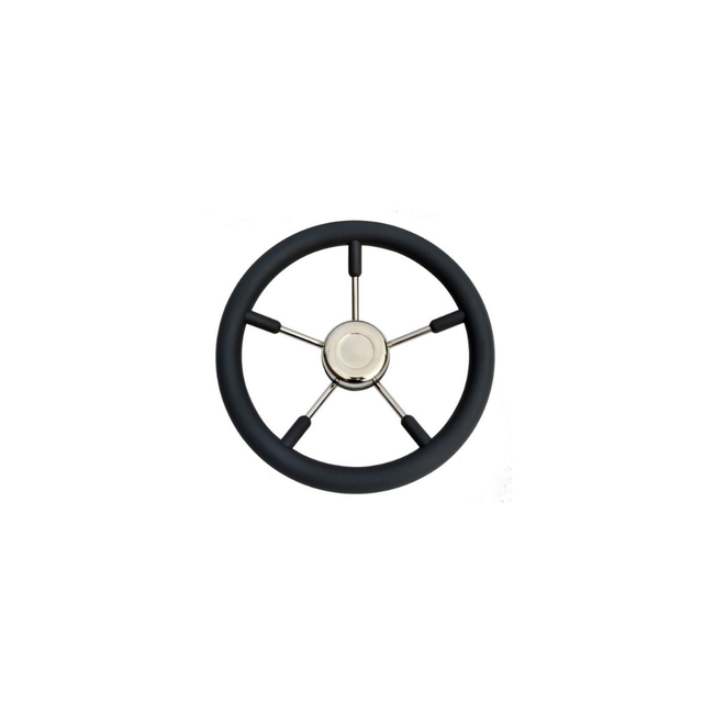 TM Stuurwiel RVS316 Zwart 70cm