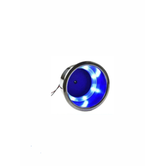 RVS bekerhouder 90MM met blauwe LED verlichting