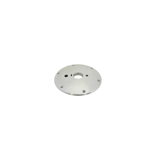 Ovale tafelbladset met twee RVS cupholders incl. poot 68,5 CM