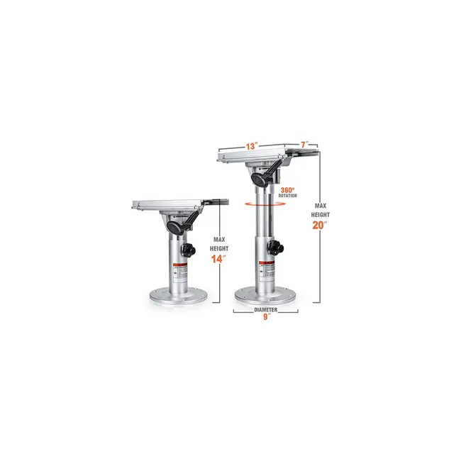 Verstelbare stoelpoot met slede