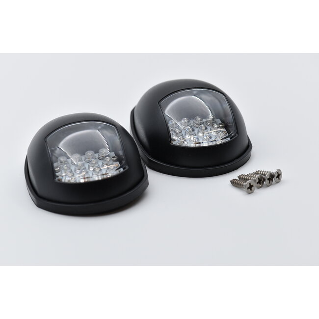 LED Navigatieverlichting Groen/Rood – Zwart Kunststof – Zijmontage