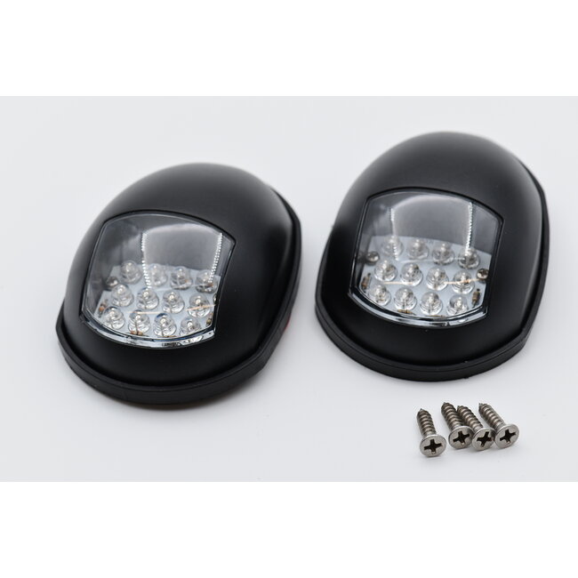 LED Navigatieverlichting Groen/Rood – Zwart Kunststof – Zijmontage