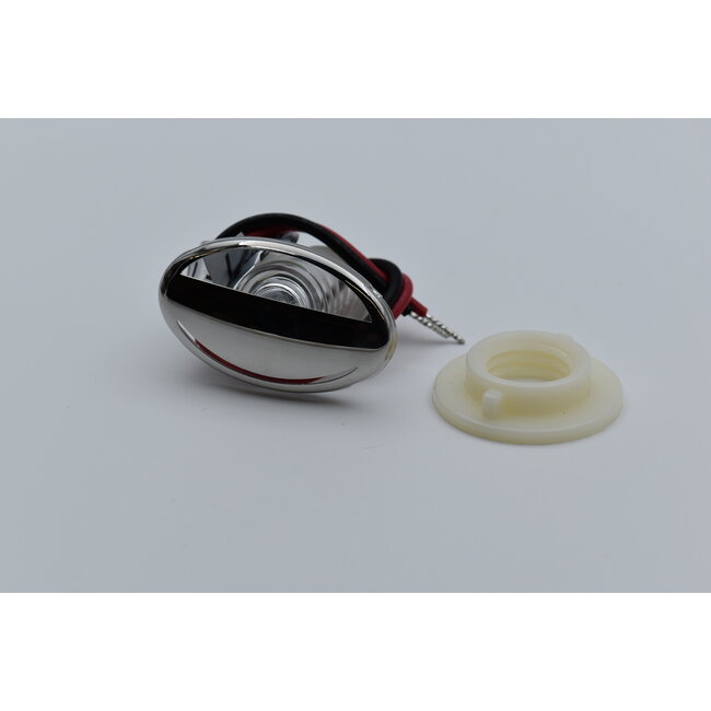 LED Licht Courtesy, RVS, blauw