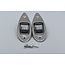 LED Rompbevestiging Navigatielamp RVS - Set