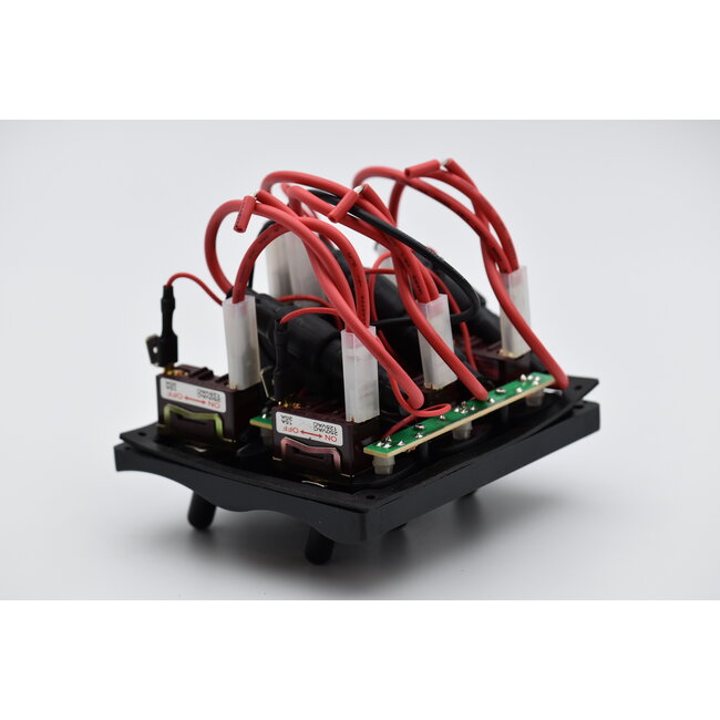 LED Waterdichte Schakelpaneel 5-voudig met USB-lader