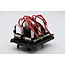 LED Waterdichte Schakelpaneel 5-voudig met USB-lader