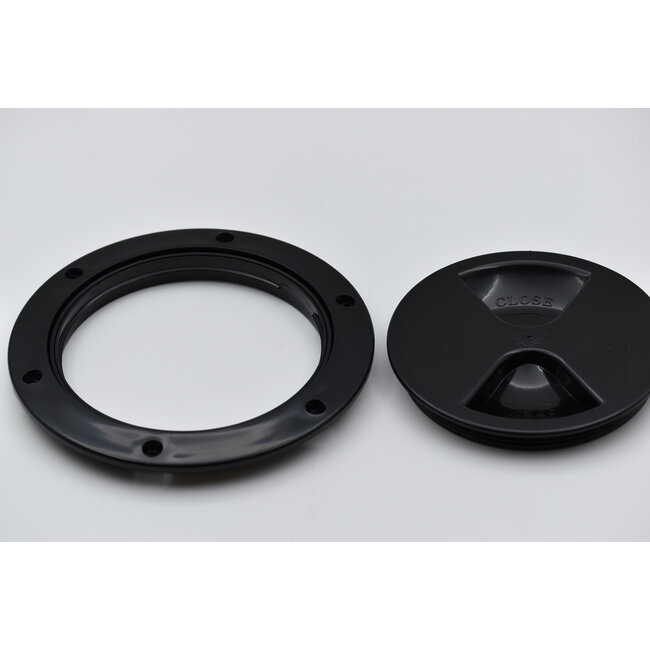 Inspection plug 140 mm - Zwart