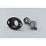 Lensplug ovaal met schroefdop - RVS - 25,4 mm