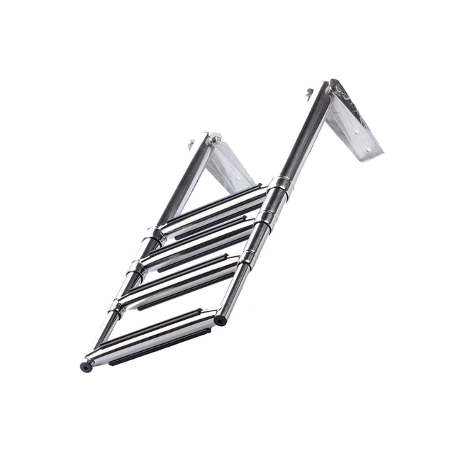 TM Telescopische ladder - RVS 3 of 4 treden