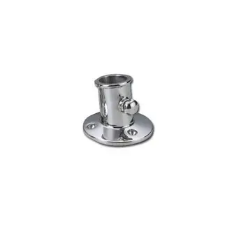 Vlaggenmasthouder - RVS - hoog model -  Ø 25 mm.