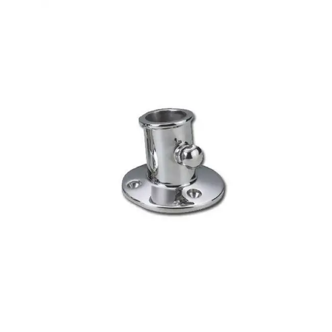 Vlaggenmasthouder - RVS - hoog model -  Ø 25 mm.