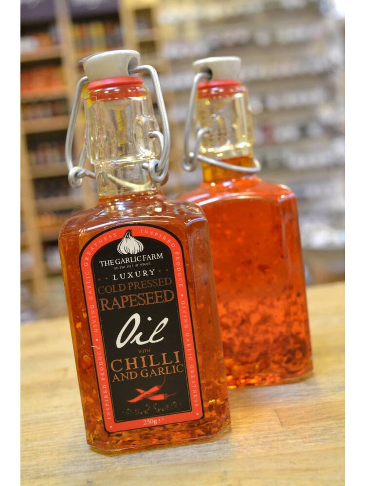 The Garlic Farm on the Isle of Wight The Garlic Farm Rapeseed Oil with Garlic  and Chilli (250ml)