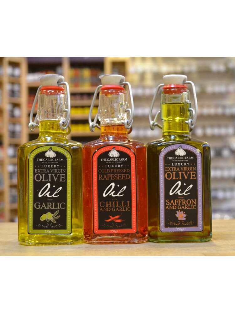 The Garlic Farm on the Isle of Wight The Garlic Farm Rapeseed Oil with Garlic  and Chilli (250ml)
