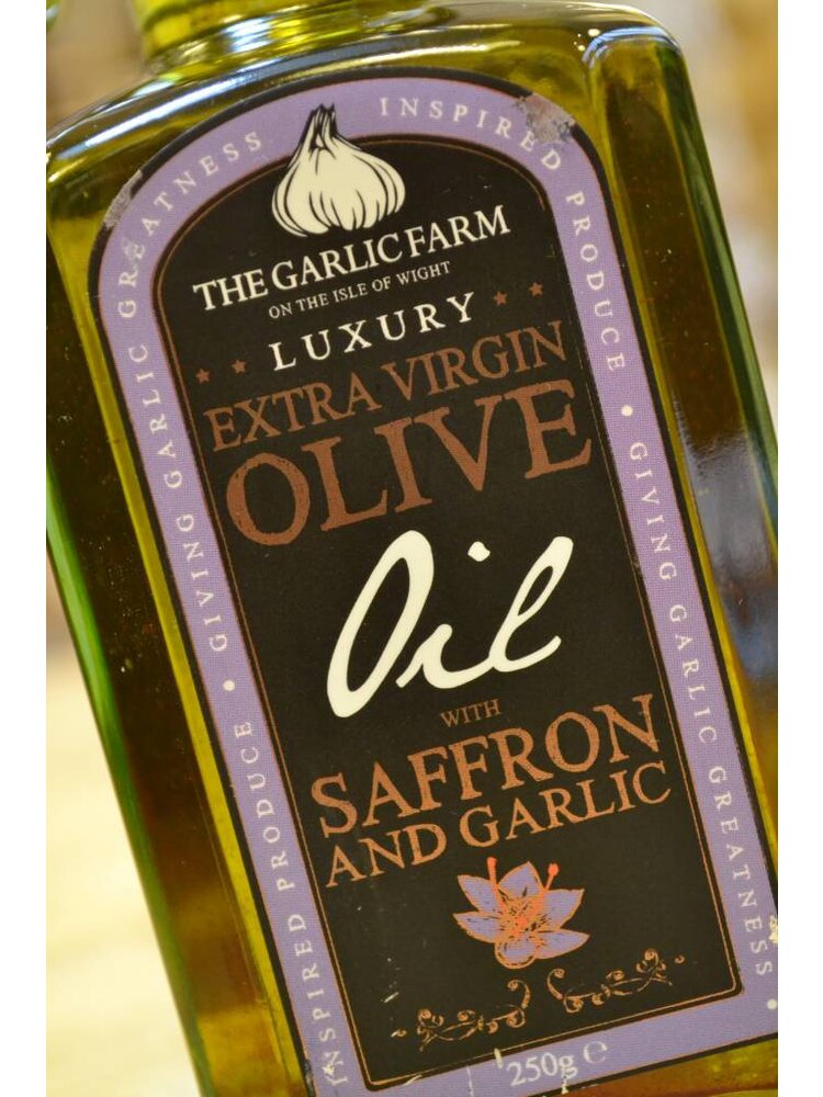 The Garlic Farm on the Isle of Wight The Garlic Farm Extra Virgin Olive Oil with Saffron (250ml)