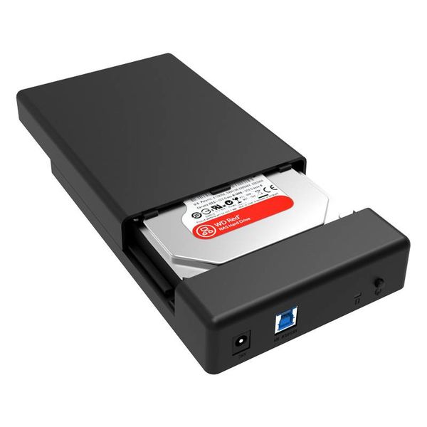 Orico Festplattengehäuse 3,5 Zoll / Metall und Kunststoff / HDD / SSD / USB3.0 / Schwarz