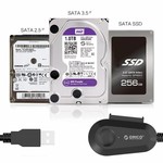 Orico USB 3.0 naar SATA HDD en SSD Adapter Kabel Converter 2.5 en 3.5 inch SATA schijven 5Gbps, SATA I, II en III