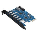 Orico 7 Port USB 3.0 PCI Express Card (5Gbps) with 7x USB
