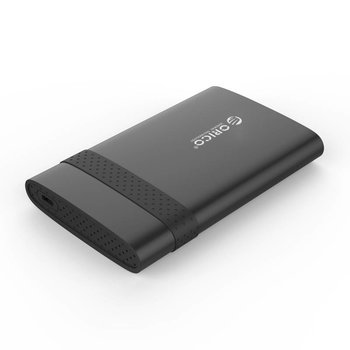 Orico Festplattengehäuse 2,5 Zoll / Kunststoff / Griff / Typ-C-Verbindung / Festplatte / SSD / USB3.0 / Schwarz