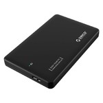 Orico Festplattengehäuse 2,5 Zoll / Kunststoff / IC-Chip / HDD / SSD / USB3.0 / Schwarz