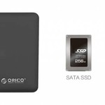Orico Hard Drive Enclosure 2.5 inch / Plastic / IC chip / HDD / SSD / USB3.0 / Black