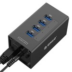 Orico 4 Poort USB 3.0 HUB met 12V stroom adapter