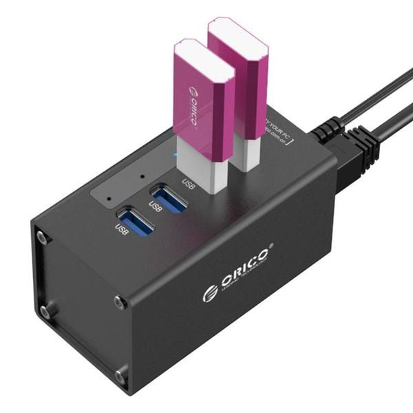 Orico 4 Port USB 3.0 HUB with 12V power adapter