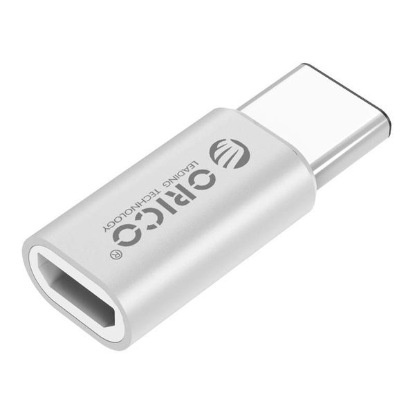 Orico Micro USB Type C Adaptateur Convertisseur - Aluminium Argent