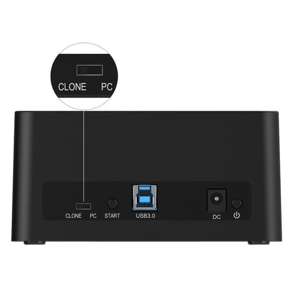 Orico Baie Duale SATA vers USB 3.0 Station d'accueil pour disque dur externe avec double / fonction clone