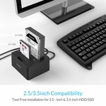 Orico Dual Bay SATA zu USB 3.0 externen HDD Docking Station mit doppelter / Klon-Funktion