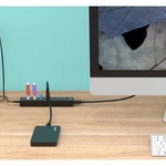 Orico USB 3.0 hub met 7 poorten in mat zwart design met 1 meter 5Gbps USB 3.0 datakabel en extra USB stroom kabel