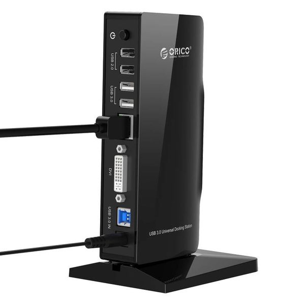 Orico Universal USB 3.0 Dockingstation mit DVI und Gigabit Ethernet