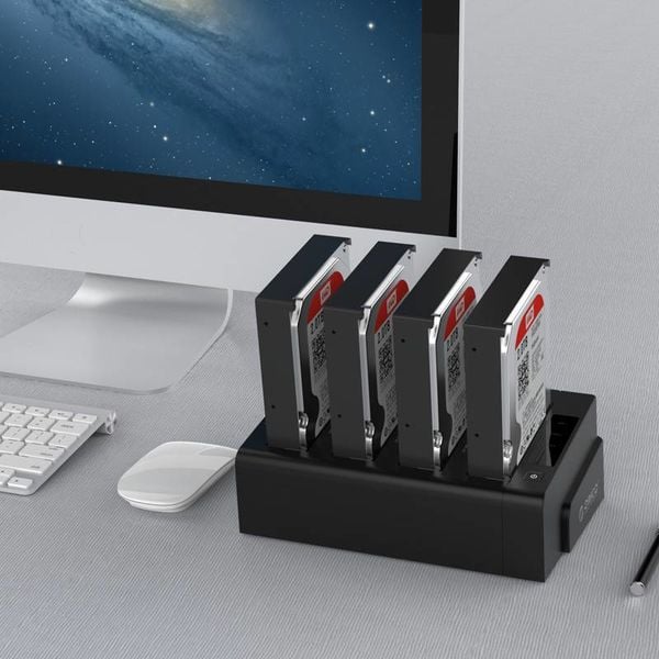 Orico 4 Bay SATA to USB 3.0 External HDD Docking Station with duplicate / clone function multi bay